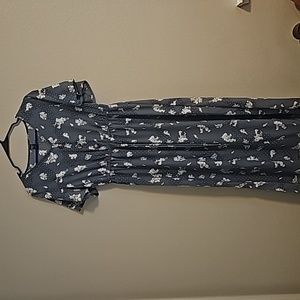 Floral dress light blue M
